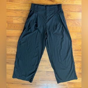Calla Black Lightweight Nylon Wide Leg Trousers Women’s Size S